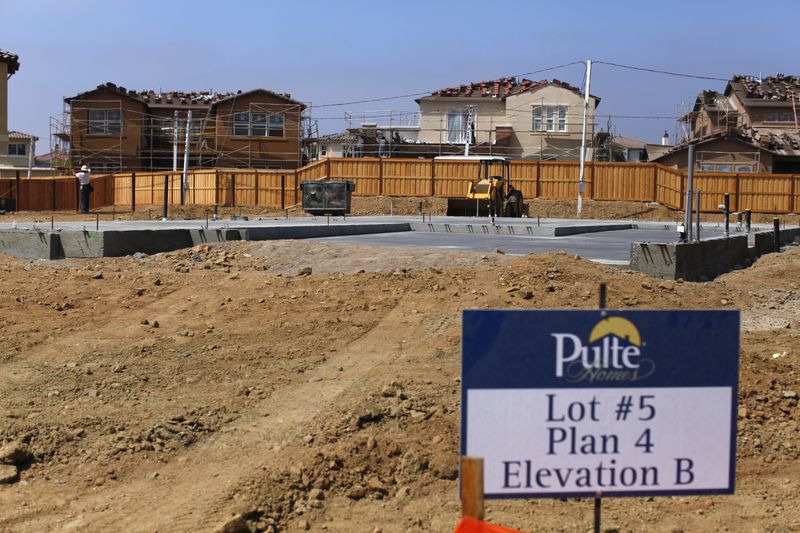 &copy; Reuters. 全米住宅建設業者協会（ＮＡＨＢ）が１８日発表した３月のＮＡＨＢ／ウエルズ・ファーゴ住宅建設業者指数は５１と、２０２３年７月以来８カ月ぶりの高水準に上昇した。２０１１年９月