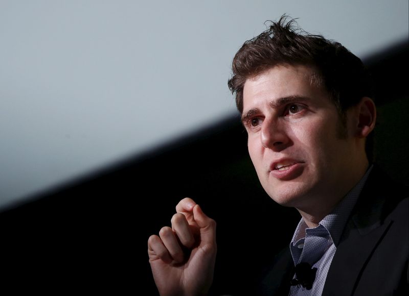 &copy; Reuters. FILE PHOTO: Facebook co-founder Eduardo Saverin speaks at the Tech in Asia conference in Singapore April 12, 2016. REUTERS/Edgar Su/FILE PHOTO
