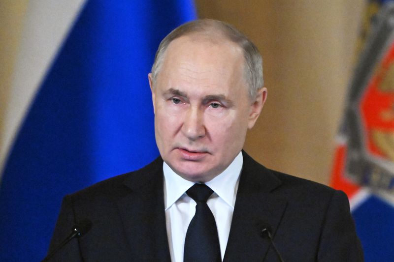 &copy; Reuters. Le Président russe Vladimir Poutine. /Photo prise le 19 mars 2024/REUTERS/Sputnik/Kremlin/Sergey Guneev