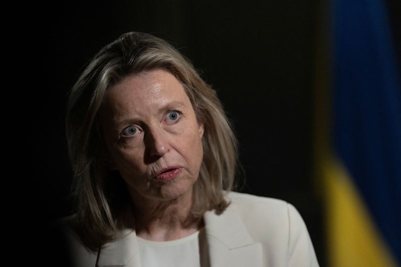 &copy; Reuters. Dutch Defence Minister Kajsa Ollongren speaks during an interview in Kyiv amid Russia’s attack on Ukraine, March 20, 2024. REUTERS/Thomas Peter