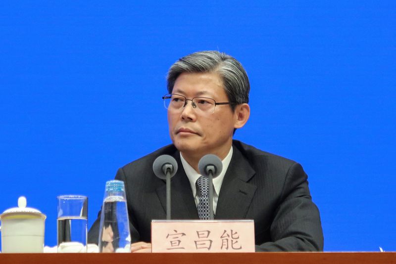 &copy; Reuters. Xuan Changneng, vice-presidente do banco central da China, em entrevista coletiva em Pequim
24/01/2024 REUTERS/Shubing Wang