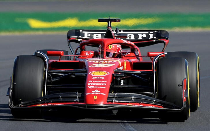 &copy; Reuters. El piloto de Ferrari Charles Leclerc durante las prácticas, en el Gran Premio de Australia de Fórmula 1m, en el circuito Melbourne Grand Prix, Melbourne, Australia - Marzo 22, 2024. REUTERS/Mark Peterson