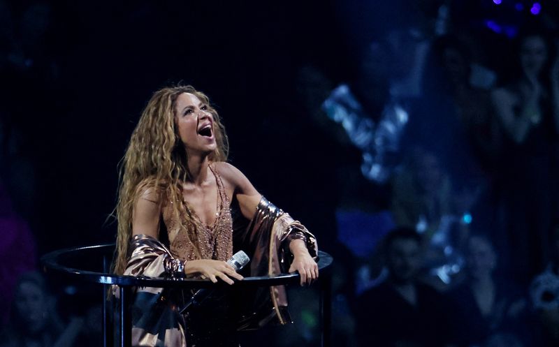&copy; Reuters. Shakira se apresenta durante o 2023 MTV Video Music Awards no Prudential Center em Newark, Nova Jersey, EUA
12/09/2023
REUTERS/Brendan Mcdermid