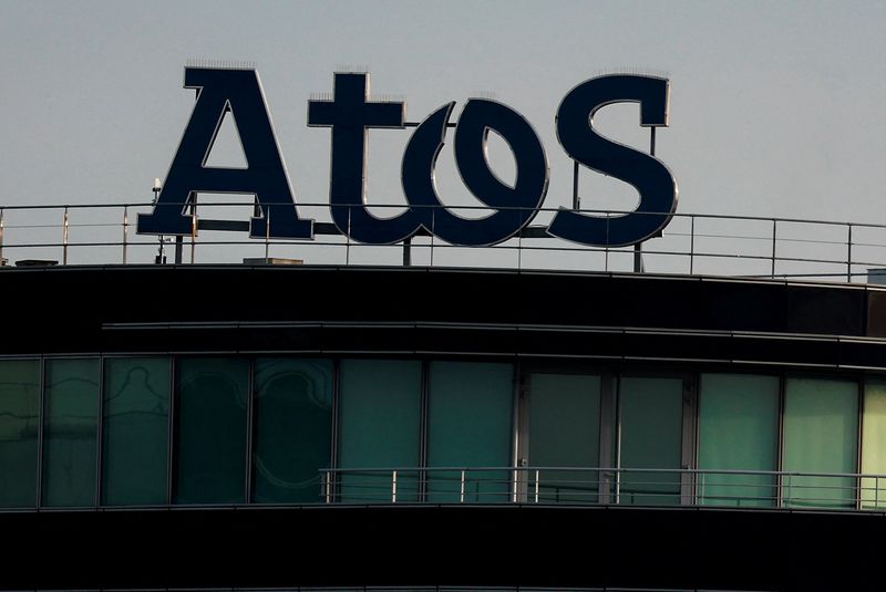 &copy; Reuters. Photo du logo d'Atos. /Photo prise le 20 mars 2024 à Bezons, France/REUTERS/Gonzalo Fuentes