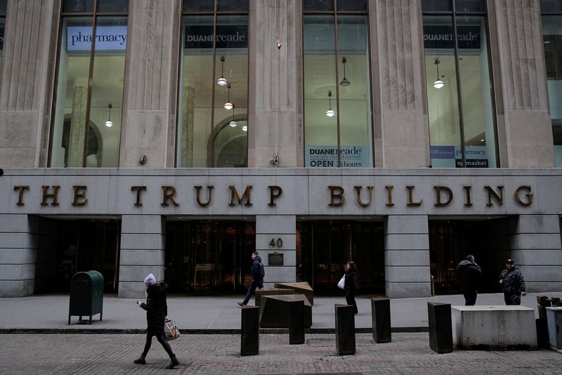 &copy; Reuters. Le 40 Wall Street, également connu sous le nom de Trump Building, dans l'arrondissement de Manhattan de la ville de New York, New York, États-Unis. /Photo d'archive/REUTERS/Brendan McDermid/