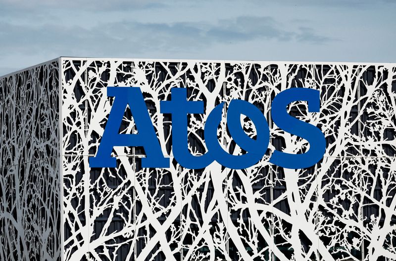 &copy; Reuters. The logo of French IT consulting firm Atos is seen on a company's building in Angers, France, March 20, 2024. REUTERS/Stephane Mahe