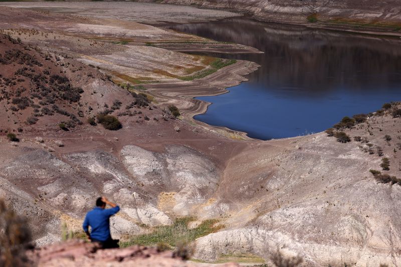 &copy; Reuters. Reservatório de Cogoti seca, à medida que níveis de água na região caem para mínimos recordes, no Chile
14/03/2024
REUTERS/Ivan Alvarado
