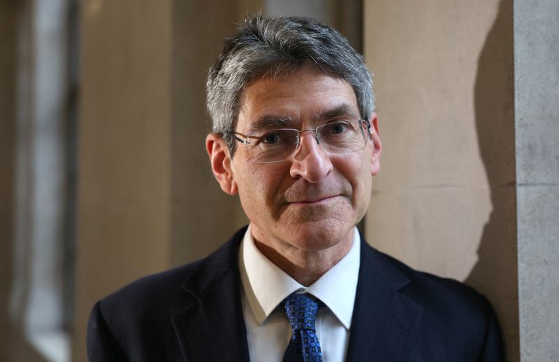 &copy; Reuters. Jonathan Haskel, Bank of England Monetary Policy Committee member, poses for a portrait at the Bank of England in London, Britain, February 8, 2024. REUTERS/Toby Melville/File Photo