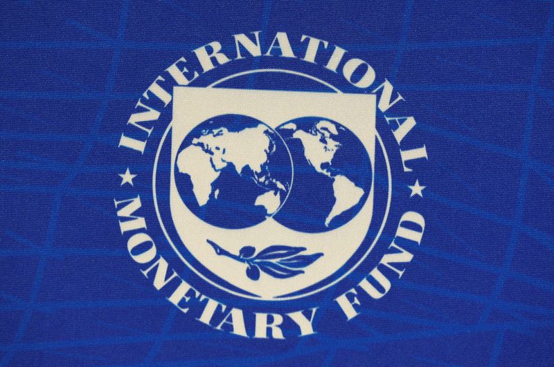 &copy; Reuters. The logo of the International Monetary Fund (IMF), is seen during a news conference in Santiago, Chile, July 23, 2019. REUTERS/Rodrigo Garrido/File Photo