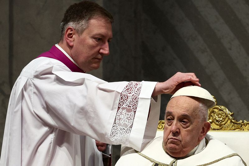 &copy; Reuters. Papa Francisco no Vaticano
 28/3/2024   REUTERS/Guglielmo Mangiapane