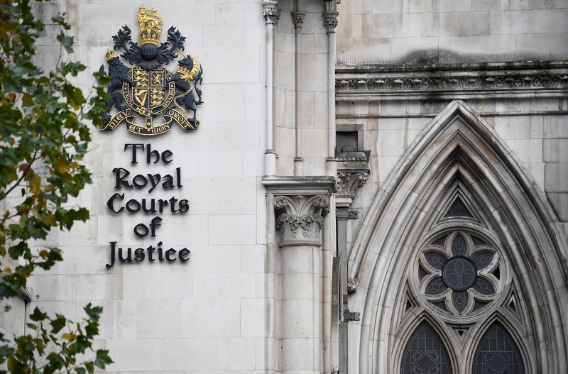 &copy; Reuters. A general view of the Royal Courts of Justice, more commonly known as the High Court, in London, Britain November 2, 2020. REUTERS/Toby Melville/File Photo