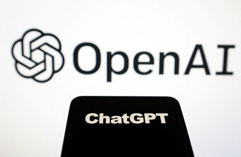 &copy; Reuters. FILE PHOTO: OpenAI and ChatGPT logos are seen in this illustration taken, February 3, 2023. REUTERS/Dado Ruvic/Illustration/File Photo