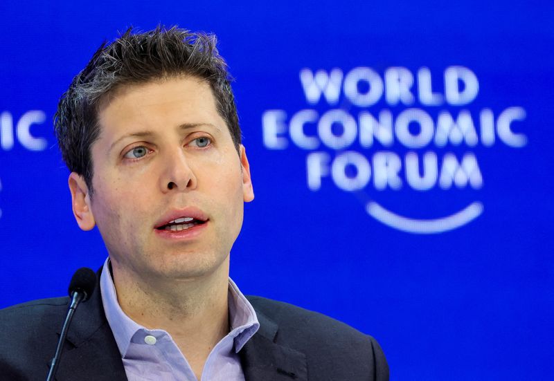 &copy; Reuters. Sam Altman, presidente-executivo da OpenAI, no Fórum Econômico Mundial em Davos, Suíça
18/1/2024 REUTERS/Denis Balibouse/Arquivo