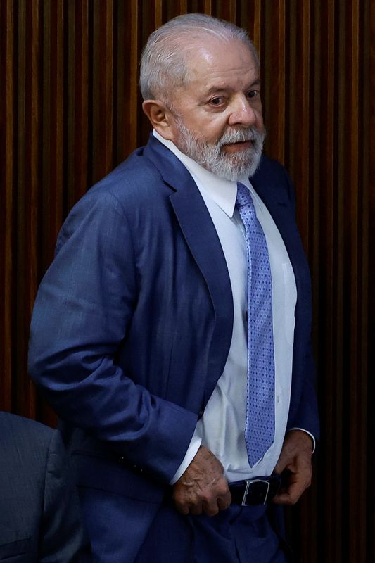 &copy; Reuters. Presidente Luiz Inácio Lula da Silva
18/03/2024
REUTERS/Ueslei Marcelino