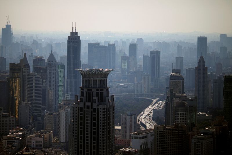 &copy; Reuters. A view of the city skyline in Shanghai, China February 24, 2022. Picture taken February 24, 2022. REUTERS/Aly Song/File Photo