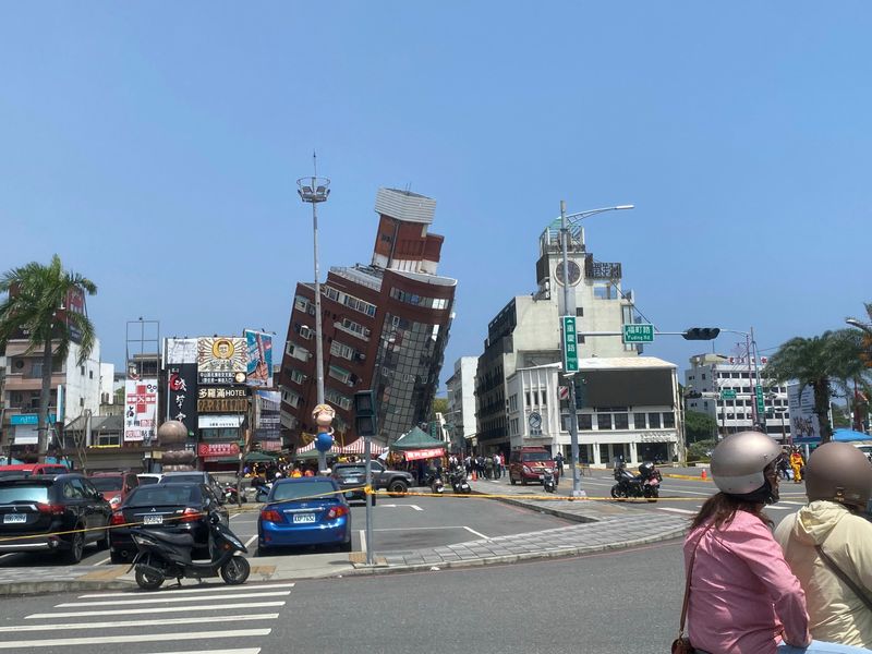 &copy; Reuters. Terremoto em Hualien, Taiwan
 3/4/2024   Haote Zhang/Divulgação via REUTERS