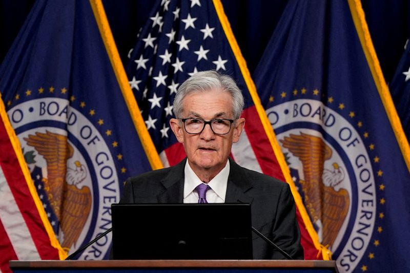&copy; Reuters. FILE PHOTO: U.S. Federal Reserve Chair Jerome Powell holds a press conference following a two-day meeting of the Federal Open Market Committee on interest rate policy in Washington, U.S., March 20, 2024. REUTERS/Elizabeth Frantz/File Photo/File Photo
