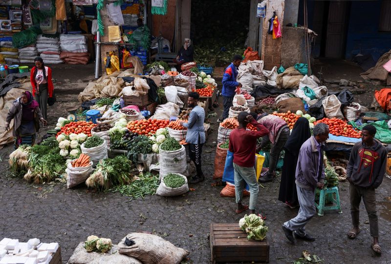 &copy; Reuters. A view shows groceries at the Mercato open-air marketplace in Ketema, district of Addis Ababa, Ethiopia July 21, 2022. REUTERS/Tiksa Negeri/Fle photo