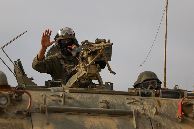 &copy; Reuters. Militares israelenses perto da fronteira com Gaza
 3/4/2024   REUTERS/Hannah McKay