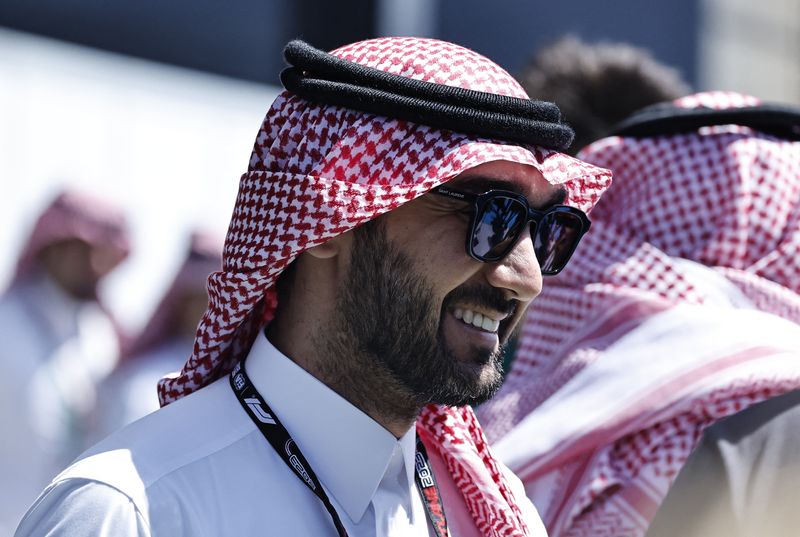 &copy; Reuters. FOTO DE ARCHIVO. El ministro de Deporte de Arabia Saudita, el príncipe Abdul Aziz bin Turki Al-Faisal, durante el Gran Premio de Fórmula 1 de Yeda, Arabia Saudita. Marzo 17, 2023. REUTERS/Hamad I Mohammed