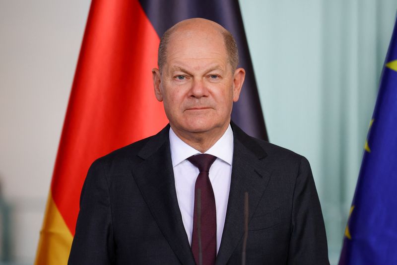 &copy; Reuters. German Chancellor Olaf Scholz attends a press conference with Latvian Prime Minister Evika Silina, in Berlin, Germany, March 27, 2024. REUTERS/Nadja Wohlleben/ File photo
