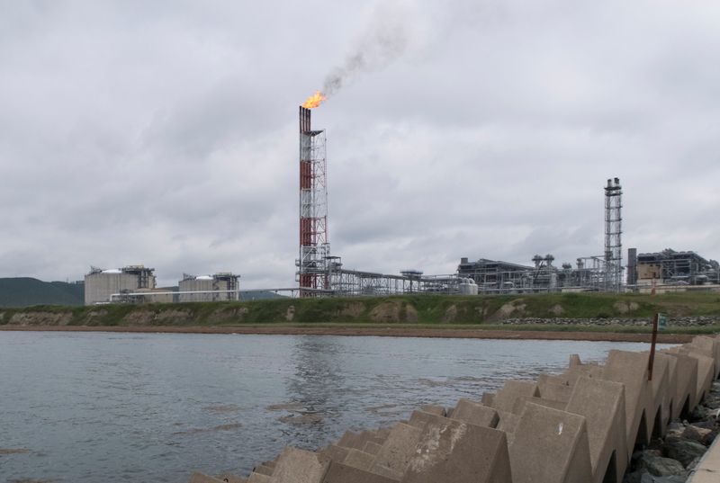 &copy; Reuters. منظر عام لمحطة غاز طبيعي مسال تديرها شركة سخالين للطاقة في بريجورودنوي بجزيرة سخالين في روسيا. صورة من أرشيف رويترز.