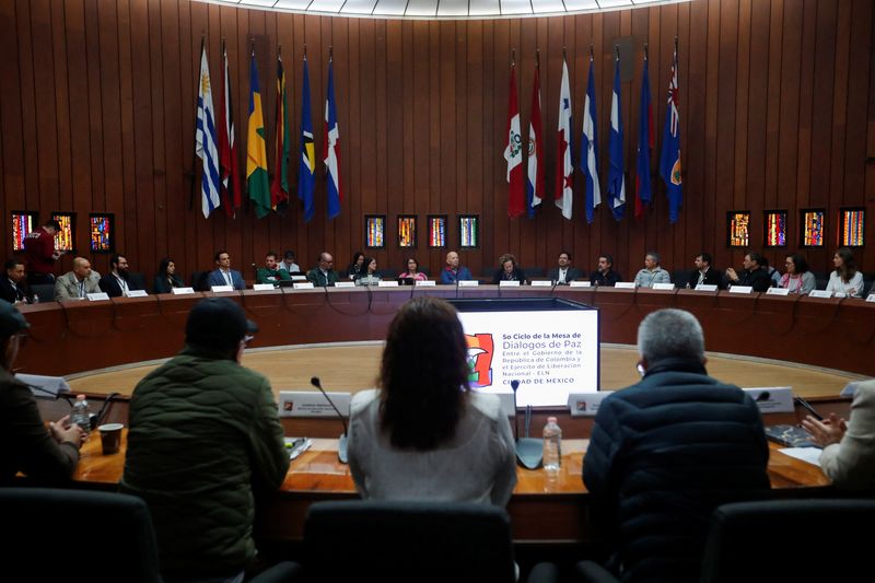 &copy; Reuters. Negociação entre governo colombiano e ELN na Cidade do México
 17/12/2023   REUTERS/Daniel Becerril