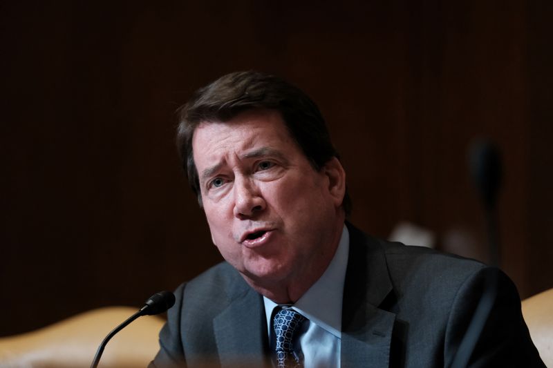 &copy; Reuters. FILE PHOTO: U.S. Sen. Bill Hagerty (D-TN)  speaks during the Senate Appropriations Subcommittee on State, Foreign Operations, and Related Programs hearing, to review of the fiscal year 2023 budget request for the U.S. Department of State, on Capitol Hill 