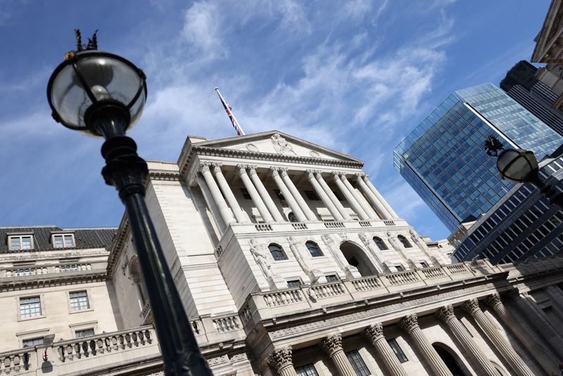 &copy; Reuters. Siège de la Banque d'Angleterre dans la ville de Londres, en Grande-Bretagne. /Photo prise le 25 septembre 2023/REUTERS/Hollie Adams