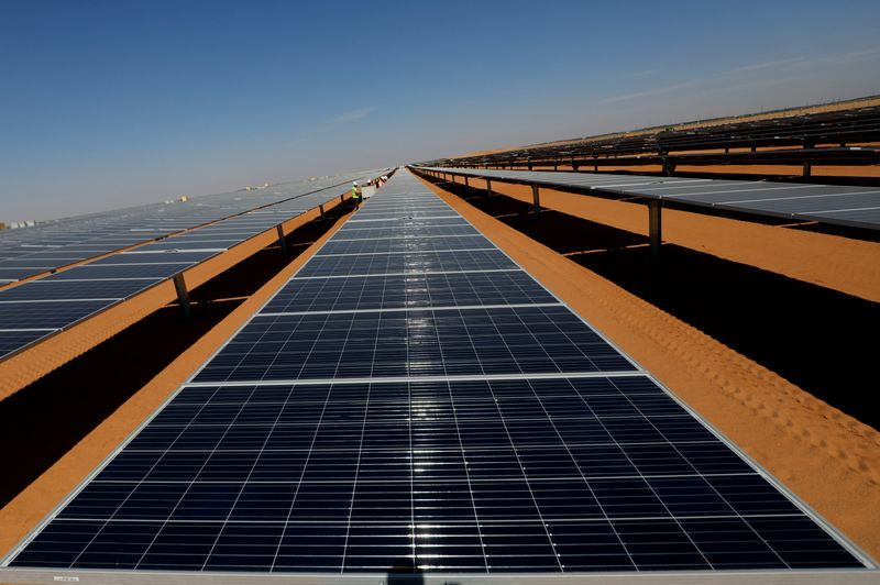 &copy; Reuters. محطة بنبان لتوليد الطاقة الكهربائية باستخدام الخلايا الشمسية في أسوان في صورة من أرشيف رويترز.