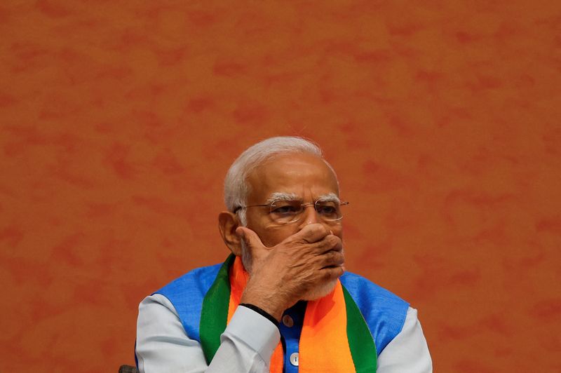 &copy; Reuters. Premiê da Índia, Narendra Modi, em Nova Délhi
14/04/2024
REUTERS/Adnan Abidi