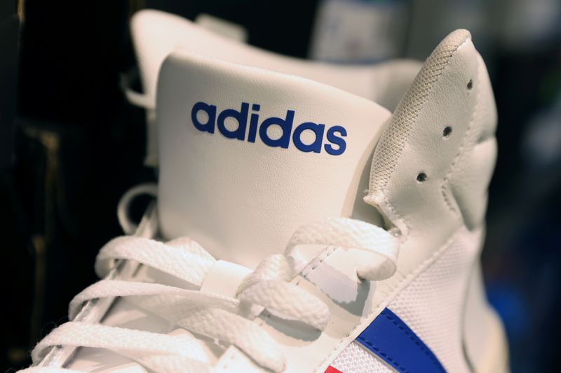 &copy; Reuters. FILE PHOTO: An Adidas shoe is seen in a store at the Woodbury Common Premium Outlets in Central Valley, New York, U.S., February 15, 2022. REUTERS/Andrew Kelly/File Photo