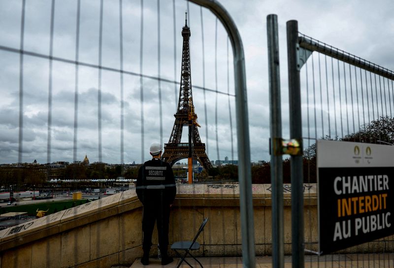 OlympicsEiffel Tower countdown turns to 100 days to Paris 2024 By Reuters