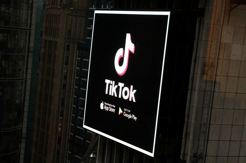 &copy; Reuters. Le logo de TikTok. /Photo prise le 6 mars 2020/REUTERS/Andrew Kelly