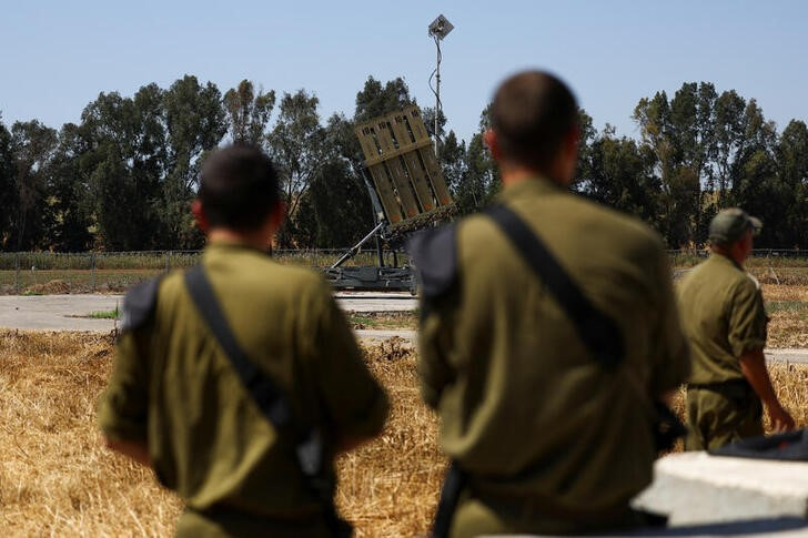 &copy; Reuters. Una batería antimisiles del sistema de defensa israelí Cúpula de Hierro, cerca de Ascalón, en el sur de Israel. 17 de abril de 2024. REUTERS/Hannah McKay