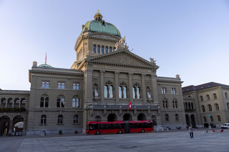 &copy; Reuters. An overview of the Swiss Parliament Building (Bundeshaus) in Bern, Switzerland September 29, 2023. REUTERS/Denis Balibouse/File Photo