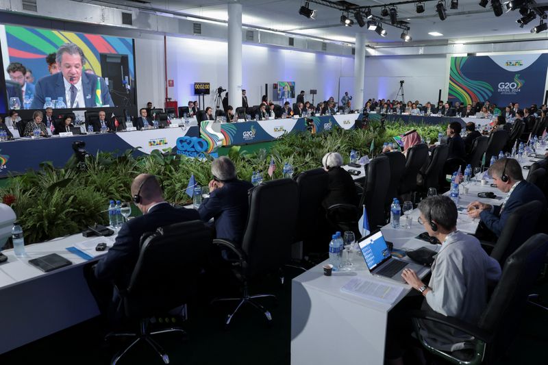 &copy; Reuters. Reunião de ministros do G20 em São Paulo
29/02/2024
REUTERS/Carla Carniel
