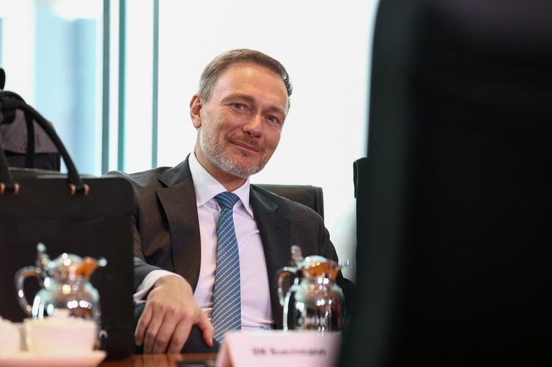 &copy; Reuters. German Finance Minister Christian Lindner attends the weekly cabinet meeting at the Chancellery in Berlin, Germany, March 20, 2024. REUTERS/Liesa Johannssen/ File photo