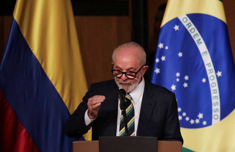 &copy; Reuters. Presidente Luiz Inácio Lula da Silva
17/04/2024
REUTERS/Luisa Gonzalez