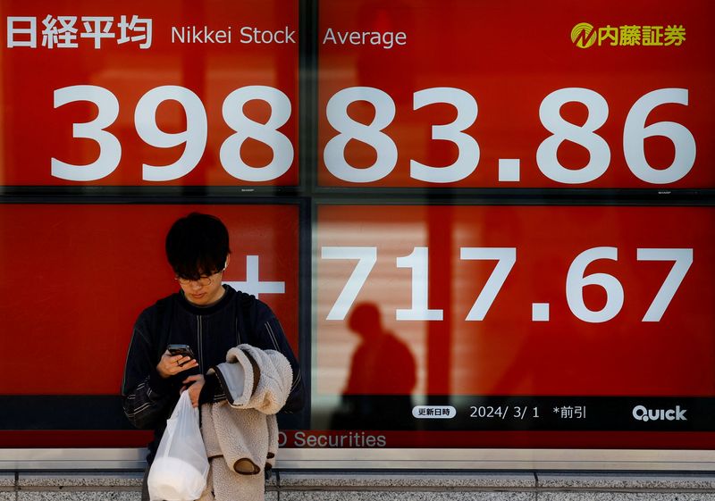 المؤشر نيكي الياباني يفتح على تراجع 0.93 بالمئة