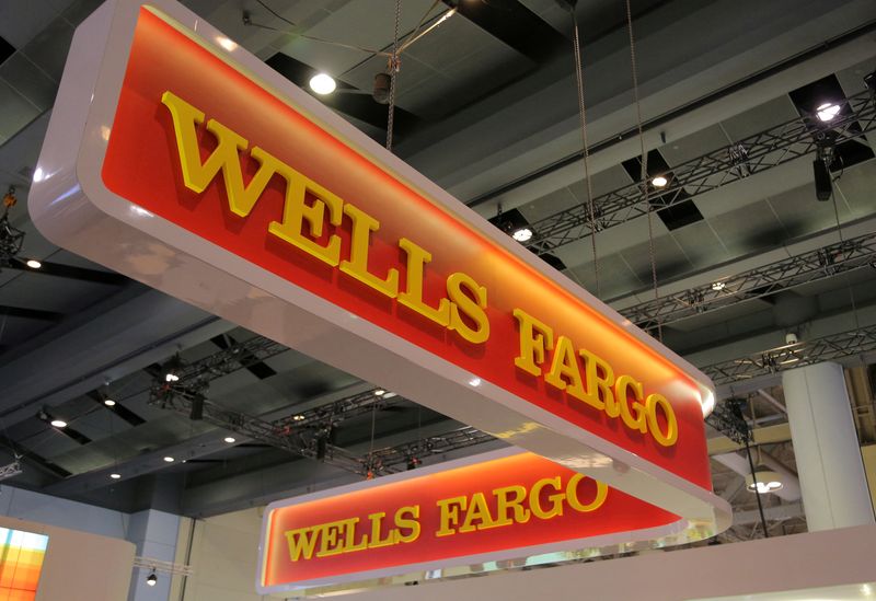 © Reuters. FILE PHOTO: A Wells Fargo logo is seen at the SIBOS banking and financial conference in Toronto, Ontario, Canada October 19, 2017. REUTERS/Chris Helgren/File Photo
