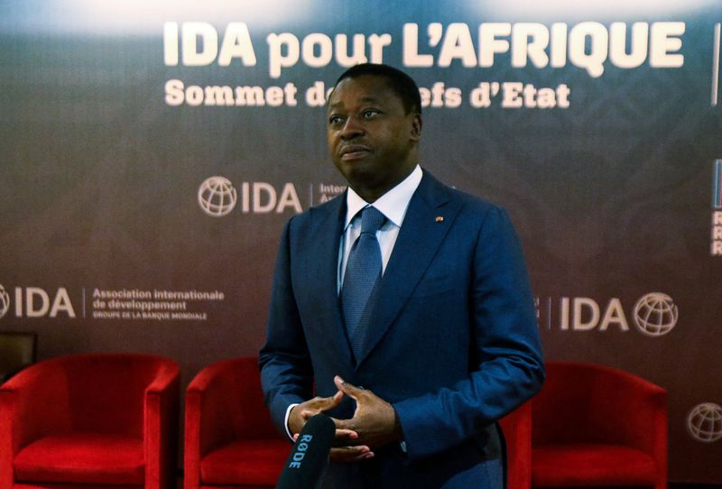 &copy; Reuters. Photo d'archives du président Faure Gnassingbé. /Photo prise le 15 juillet 2021 à Abidjan, Côte d'Ivoire/REUTERS/Luc Gnago