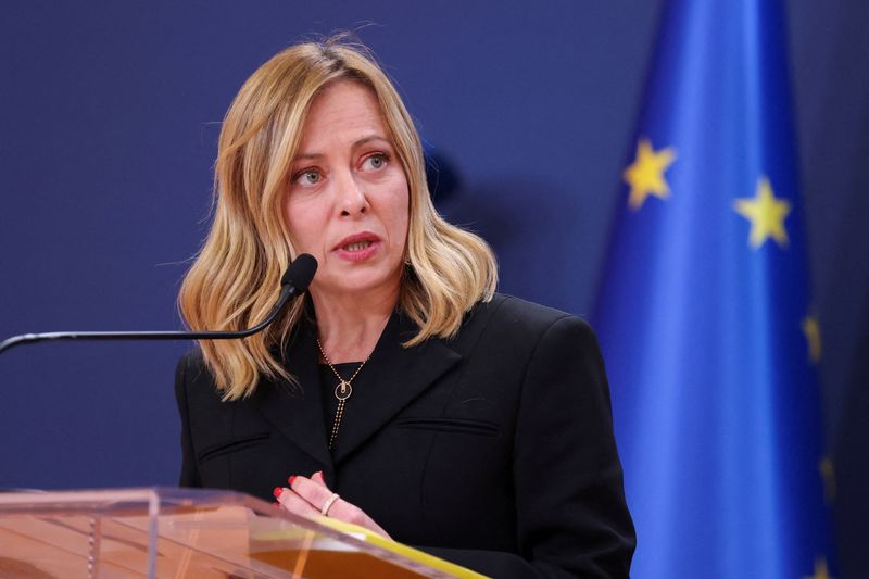 &copy; Reuters. Primeira-ministra italiana, Giorgia Meloni
03/12/2023
REUTERS/Zorana Jevtic