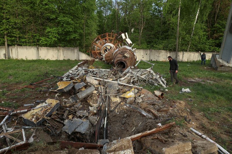 © Reuters. Torre de TV destruída em Kharkiv por ataque russo
22/04/2024
REUTERS/Sofiia Gatilova