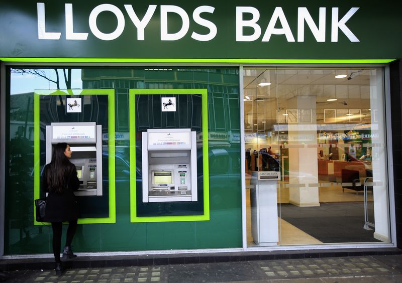 Britain's Lloyds Bank says Q1 profit falls 28%