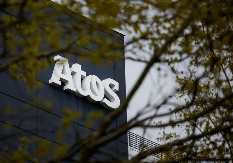 &copy; Reuters. A view of the logo of French IT consulting firm Atos on a company's building in Nantes, France, April 22, 2024. REUTERS/Stephane Mahe/ File Photo