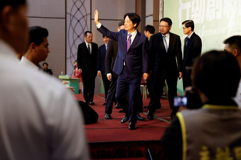 &copy; Reuters. Presidente eleito de Taiwan Lai Ching-te
 25/4/2024   REUTERS/Carlos Garcia Rawlins