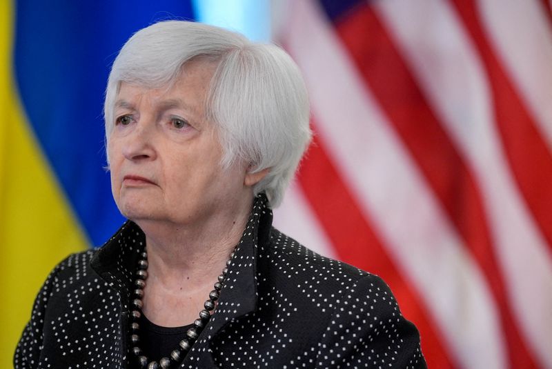 Yellen says range of options to deal with frozen Russian assets