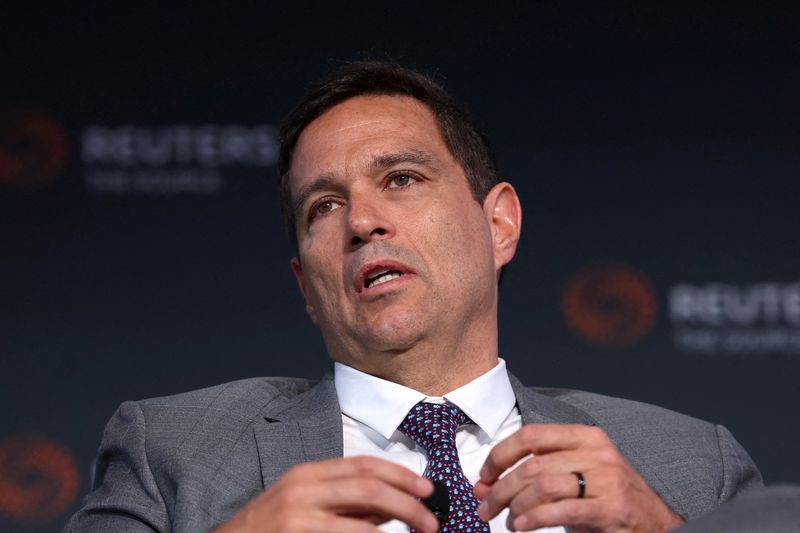 &copy; Reuters. FILE PHOTO: Brazil's central bank Governor Roberto Campos Neto, speaks at the ReutersNEXT Newsmaker event in New York City, New York, U.S., November 9, 2023. REUTERS/Brendan McDermid/File Photo