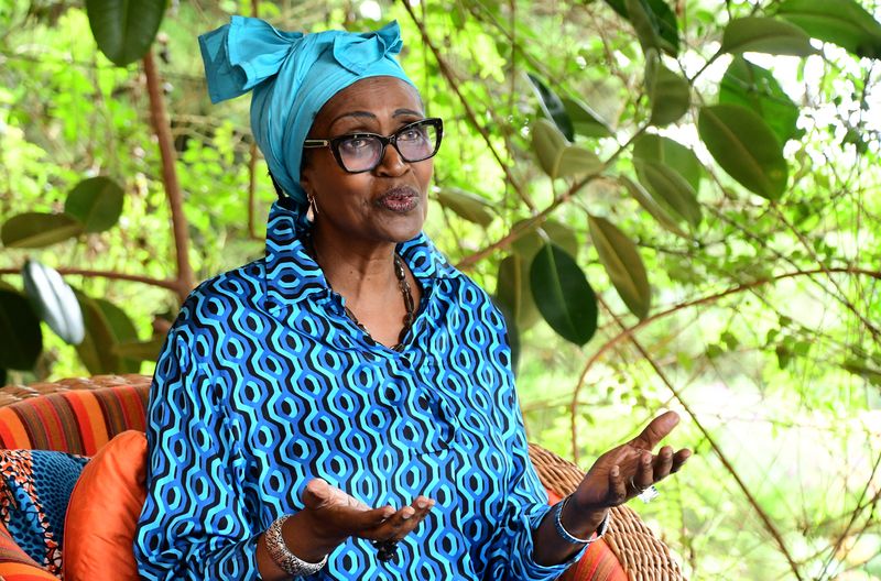 &copy; Reuters. Winnie Byanyima, wife to Ugandan opposition leader Kizza Besigye, who was abducted in neighbouring Kenya on November 16, speaks during a Reuters interview at her home in Kasangati, Wakiso district, Kampala, Uganda November 23, 2024. REUTERS/Abubaker Lubow